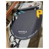 Jump Rope Mat, 48\" x 36\" Non-Slip Oval Rubber Skipping Rope Mat, Shock Absorbing Exercise Pad for Indoor and Outdoor Home Gym, Crossropes, Joint Protection, Fitness and Yoga Mat Compatible