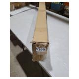 LOTUS & WINDOWARE 2.5-inch Cordless Faux Wood Blind, Plantation Style, 34\" Wide x 60\" Long, Smooth, Bright White for Living Room, Bedroom, Interior Door Windows