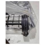 DMI Utility Cart with Wheels to be used for Shopping, Grocery, Laundry and Stair Climber Cart, Weighs 7.5 Pounds but holds up to 90 Pounds, Compact and Foldable, Black