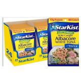StarKist Low Sodium Albacore White Tuna in Water, 2.6 oz Pouch (12 Pack)