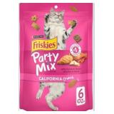 Purina Friskies Cat Treats, Party Mix California Crunch With Chicken - (Pack of 6) 6 oz. Pouches