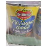 Del Monte MONTE No Sugar Added Fruit Cocktail, Canned Fruit, 12 Pack, 14.5 oz Can