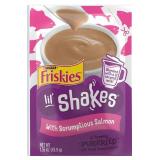 Purina Friskies Pureed Cat Food Topper, Lil Shakes With Scrumptious Salmon Lickable Cat Treats - (Pack of 13) 1.55 oz. Pouches