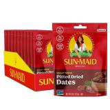 Sun-Maid Deglet Noor Pitted Dried Dates - (Pack of 14) 8 oz Resealable Bag - Pitted Deglet Noor Dates Dried Fruit Snack for Lunches, Snacks, and Natural Sweeteners
