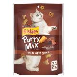 Purina Friskies Cat Treats, Party Mix Wild West Crunch - (Pack of 10) 2.1 oz. Pouches