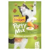 Purina Friskies Party Mix Morning Munch Crunch Cat Treats - (Pack of 10) 2.1 oz. Pouches