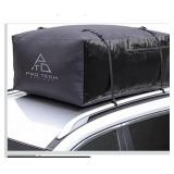 Voyager 15 Cubic Feet Waterproof Rooftop Cargo Roof Bag, No Roof Rack Needed UV-Protected PVC Semi-Coated Mesh, Welded Seams, Water Seal Zipper, 42\" L x 34\" W x 18\" H