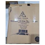Voyager 15 Cubic Feet Waterproof Rooftop Cargo Roof Bag, No Roof Rack Needed UV-Protected PVC Semi-Coated Mesh, Welded Seams, Water Seal Zipper, 42\" L x 34\" W x 18\" H
