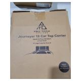 Voyager 18 Cubic Feet Waterproof Car Topper Luggage Carrier - Cargo Carrier for Top of Vehicle, Rooftop Cargo Bag Use with or Without Roof Rack, UV-Protected, 48 x 36 x 18 in, 4 Straps Included