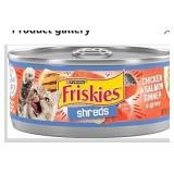Purina Friskies Shreds Chicken and Salmon Dinner in Wet Cat Food Gravy - (Pack of 24) 5.5 oz. Cans