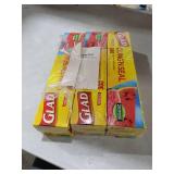 Glad Cling N Seal Plastic Wrap for Food, Airtight Seal, 300 Square Foot Roll (Pack of 3)