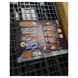 Maxit 5-Shelf Heavy Duty Plastic Storage Shelves, 750lb Capacity, 73\" H x 36\" W x 18\" D,