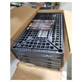 Maxit 5-Shelf Heavy Duty Plastic Storage Shelves, 750lb Capacity, 73\" H x 36\" W x 18\" D,