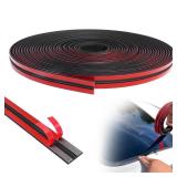 Storystore Car Weather Stripping, 14mmx19.68Ft T-Shape Cuttable Windshield Rubber Seal Strip, Self Adhesive Sunroof Cover Seal for Cars Trucks SUVs