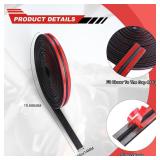 Storystore Car Weather Stripping, 14mmx19.68Ft T-Shape Cuttable Windshield Rubber Seal Strip, Self Adhesive Sunroof Cover Seal for Cars Trucks SUVs