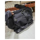 MINKARS Weekender Bag with Shoe Compartment Travel Tote Overnight Bag, Black