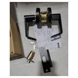 LYNN HARDWARE - Classroom - Commercial Door Lock - Heavy-Duty Designer Handles for Doors - Durable Grade 2 Indoor Locks for Doors - Cylindrical Door Handle Lock - ADA Compliant - Matte Black