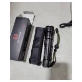 Wdtpro LED Rechargeable Flashlight 1Pack, 3Modes Super Bright High Lumens Flashlights, Zoomable Tactical Flashlight with LCD Display, IP65 Waterproof Flashlights for Home Emergency Camping & Gifts Men