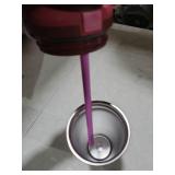 Owala FreeSip Sway Insulated Stainless Steel Water Bottle with Two-Way Spout, Built-In Straw and Bucket Handle, Made for Travel, School, and Sports, 30oz, BPA Free, Leak Proof, Black Cherry