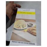 3-in-1 Tortilla Sealer, Quesadilla Maker for 4\"+6\"+8\"Wraps Leak-proof Shark Tooth Design, Adjustable Tortilla for Burritos, Pancakes, Dumplings,Dishwasher Safe (Red)