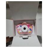 ZUODUN Kids Camera Toys for Girls Age 3-8, Kids Digital Camera Toddler Camera for 3 4 5 6 7 8 Years Old Birthday Gifts, 1080P Video Cameras with Cute Protective Cover & 32GB SD Card