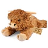 22\" & 4.5 lbs Highland Cow Weighted Stuffed Animal, Cuddly & Soft Kids