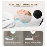 Osteo Cervical Pillow for Neck Pain Relief, Hollow Design Odorless Memory Foam Pillows with Cooling Case, Adjustable Orthopedic Bed Pillow for Sleeping, Support for Side Back Sleepers