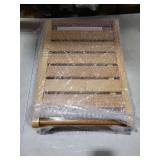 Bamboo Shower Bench for Inside Shower to Sit on,Waterproof Shower Stool for Shaving Legs,Spa Bathroom Shower Chair with Storage Shelf, Bathroom Bench Seat for Senior Adult Disabled Elderly