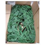 2 Pcs Christmas Norfolk Pine Garlands, 6 Ft Artificial Pine Garland Ornament, Realistic Green Artificial Greenery Garland for Table, Mantle, Wall, Indoor, Outdoor Christmas Decorations