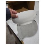 MALACASA Serving Bowls, 114 OZ(10\") Extra Large Salad Bowls Set of 2, Porcelain White Serving Bowls for Salad, Soup, Pasta and Dinner, Large Ceramic Bowl Set for Entertaining, Series REGULAR