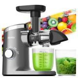Aeitto Slow Masticating Juicer with Soft & Hard Modes, Quiet Motor, Juicer Machines Vegetable and Fruit, Juice Extractor machine, Easy to Clean with Brush