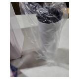 8 Pack 20 oz Sublimation Tumblers Dual Opening Blank Bottles Triple-Insulated Stainless Steel Water Bottle with Straw Lid Blank Tumbler Bulk