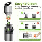 Cold Press Juicer Machines, High Nutrient Retention, 99% Juice Yield, 5.3\" Wide Feed Chute for Whole Fruits & Vegetables, Quiet Slow Masticating Juicer, BPA-Free, Easy to Clean