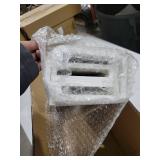 RICHER HOUSE 5 Set White Floating Shelves, Wall Mounted Shelves for Wall Decor, Modern Picture Ledge Shelf with Lip for Storage Nursery, Bedroom, Living Room, Bathroom - White