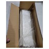 RICHER HOUSE 5 Set White Floating Shelves, Wall Mounted Shelves for Wall Decor, Modern Picture Ledge Shelf with Lip for Storage Nursery, Bedroom, Living Room, Bathroom - White