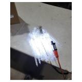 Joomer Icicle Christmas Lights Outdoor,13FT 20 Icicles 320 LED Meteor Shower Icicle Lights Timer Waterproof Connectable Christmas Light for Outside Home Xmas Decoration - White