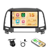 [4+64G] Android 15 Car Stereo for Hyundai Santa fe 2006-2012, Hikity 9