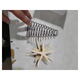 Demissle Natural Starfish Tree Topper Beach Christmas Tree Topper 6 Inch Starfish Treetop Decoration Coastal Christmas Holiday Decoration for Sea Beach Themed Xmas Home Decor