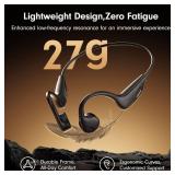 Yomdud Bone Conduction Headphones,Open Ear Headphones Bluetooth 5.4 with Mic,10H Playtime,Bone Conduction Earbuds IPX5 Waterproof,Sports Headphonefor Running,Gym,Hiking,Cycling