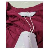 MANGOPOP V Neck Bodysuits for Women Short Sleeve Body Suits Basic Top Casual Shirt, Burgundy, Medium