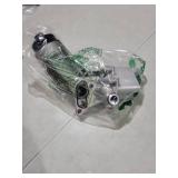 Engine Oil Cooler Filter Housing Assembly Adapter with Gasket, Filter Insert, Cap Compatible with 2011-2021 Chevy Cruze Sonic Trax Buick Encore 1.4L Turbo Replace 55566784 918-428 55565388 88179-91400