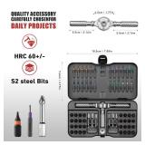 VMAN Ratchet Screwdriver Set, 66 in 1 magnetic Screwdriver sets, S2 Steel Bits, DIY Combination Flexible Shaft, Suitable for Furniture Assembly, Precision Electrical Appliance Repair, Bicycle Tools