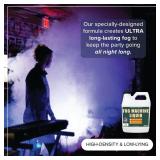 Fog Machine Liquid - 32 oz Tillbrook Fog Machine Fluid - High Density & Long-Lasting Fog Juice - Low-Lying, Universal, Water-Based Solution for Spooky Halloween Parties, Haunted Houses, & Concerts