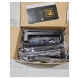 Mega Handles 12 pack  I Cabinet Pulls 5.5 Inch, Stainless Steel Cabinet Handle Pulls I Ideal for Kitchen Drawer, Cabinets, Door, Cupboard I Hardware for Cabinets - Hole Distance 5 Inch - Matte Black