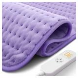 Ultra-Wide Microplush Heating Pad - 20\"x24\" Electric Heating Pad for Back, Neck, Shoulder Pain and Cramps - Moist Heat Option, Machine Washable, Auto-Off - Gifts for Women, Mom, Grandma, Wife