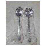 Extra Large Serving Spoons Set 11.7-Inch Silver Serving Utensils 18/8 Stainless Steel Big Metal Spoons for Buffet, Parties, Catering, Banquet - Dishwasher Safe (2-Pack, Silver)