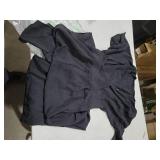 LOOKBOHO Womens Jumpsuits Dressy Elegant Batwing Sleeve V Neck One Piece Wide Leg Sexy Long Pants Romper Black L