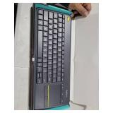 Logitech K400 Plus Wireless Touch TV Keyboard with Easy Media Control and Built-in Touchpad, HTPC Keyboard for PC-Connected TV, Windows, Android, ChromeOS, Laptop, Tablet - Black