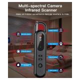 Lonazhna 2025 6-in-1 Hidden Camera Detectors, Advanced Camera Detector, GPS Tracker Detector, 6 Mode Hidden Bug and Camera Detector for Travel, Car, Bathroom,Office, Hotel