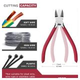 IGAN-P6 6-inch Ultra Sharp & Powerful Side Cutter Clippers with Longer Flush Cutting Edge, Ideal Wire Snips for Crafting, Floral, Electrical & Any Clean Cut Needs
